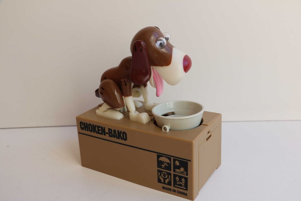 Интерактивная Копилка собака Choken-Bako поедает монеты