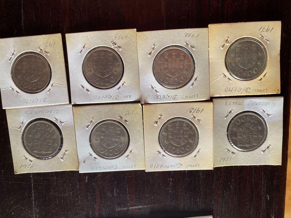 Moedas antigas - escudos e centavos | Moedas Comemorativas