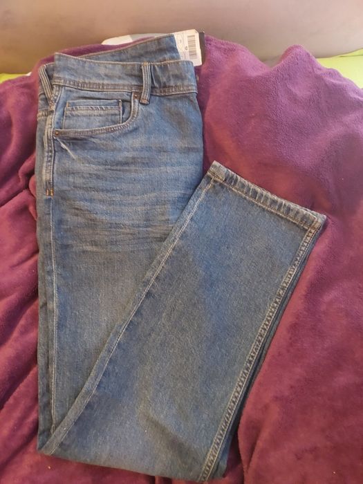 Spodnie jeans granatowe