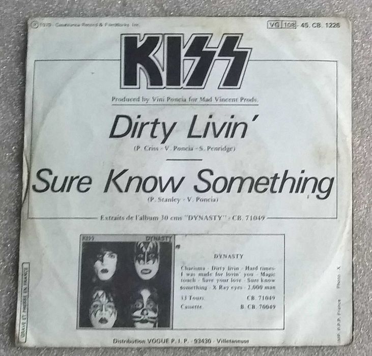 Kiss - Lote de 3 singles/ vinil