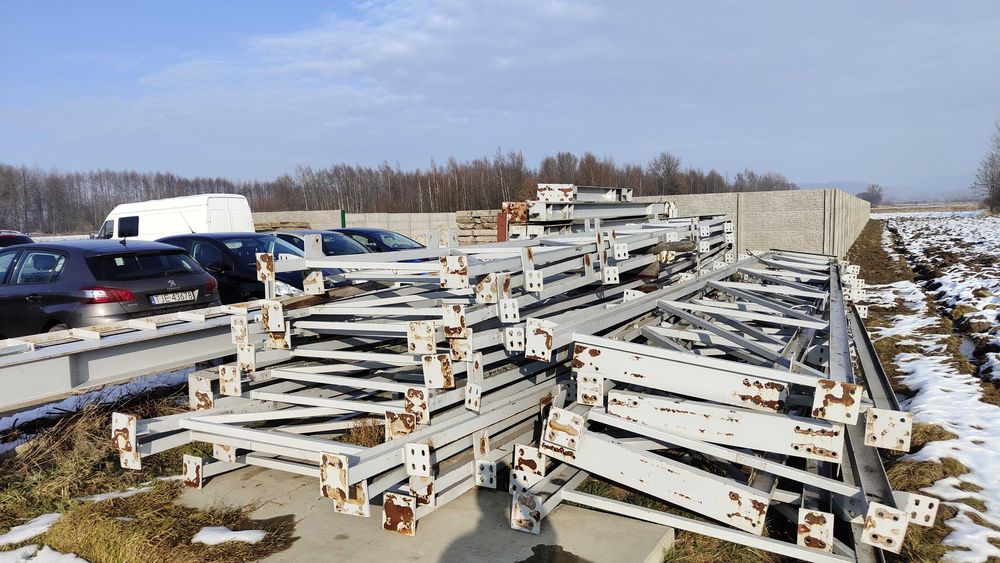 Konstrukcja hala stalowa MAGAZYN 45mx21m z rozbiórki
