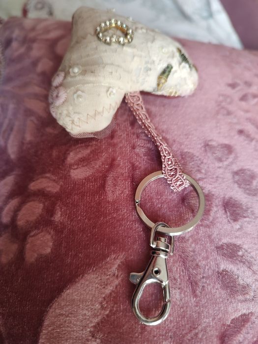 Breloczek serce handmade walentynki artystyczny prezent unikat