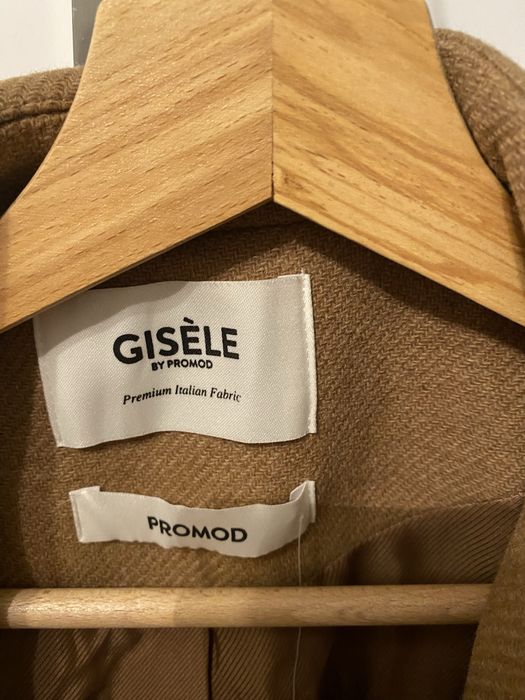 Nowy plaszcz welniany gisele marki promod M 38 karmelowy