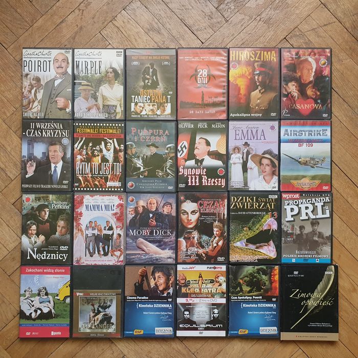 Filmy dvd, ok. 10zł/szt