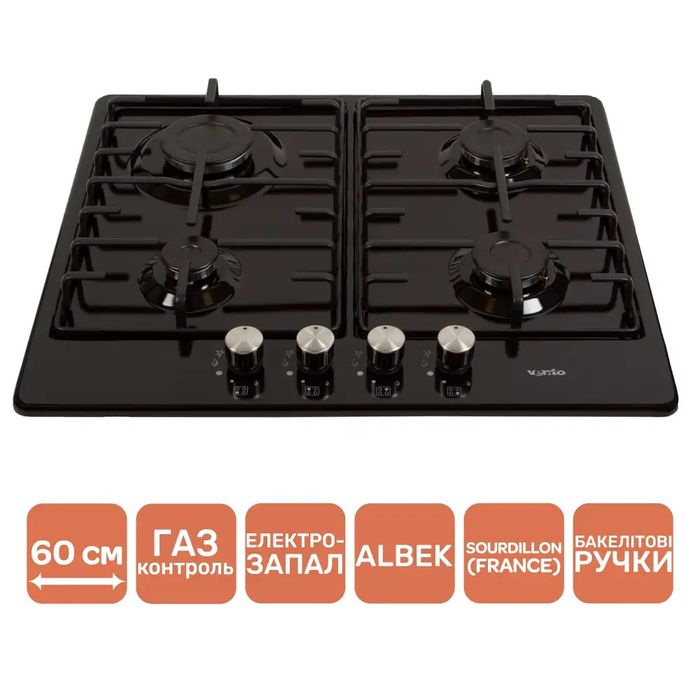 Вбудована газова варильна поверхня Ventolux плита поверхность варочная