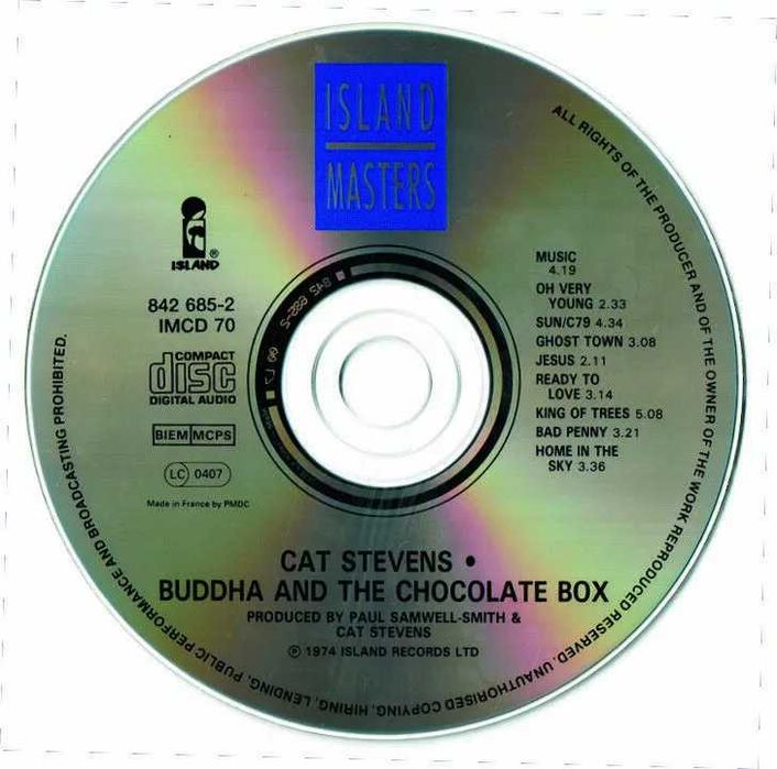 Cat Stevens BUDDHA & the Chocolate box- CD