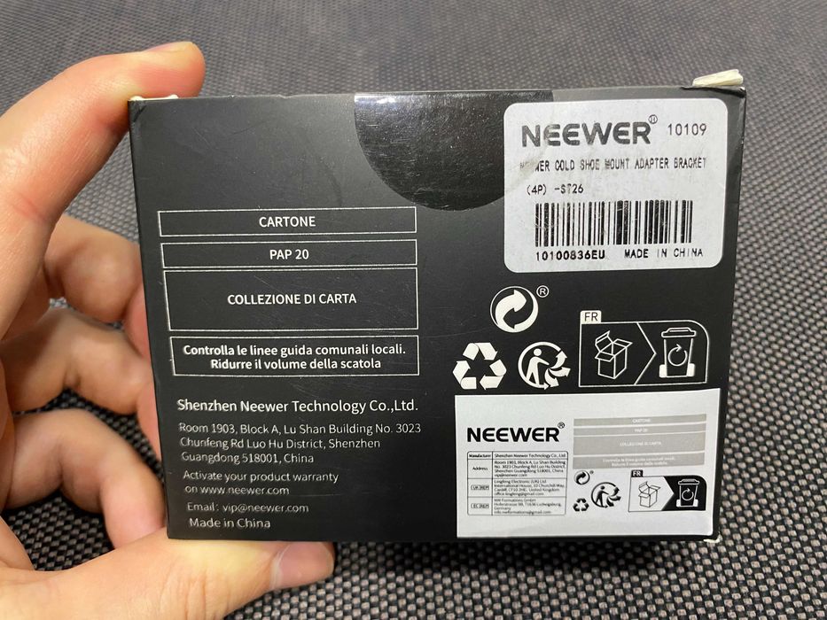 Крепление Neewer Cold Shoe Mount комплект (холодный башмак\адаптер)
