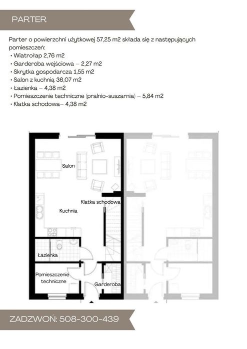 Bliźniak Czereśniowa – 108,81m2