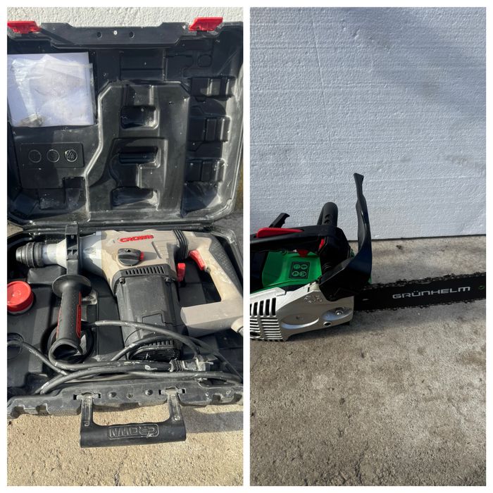 перфоратор, бензопила