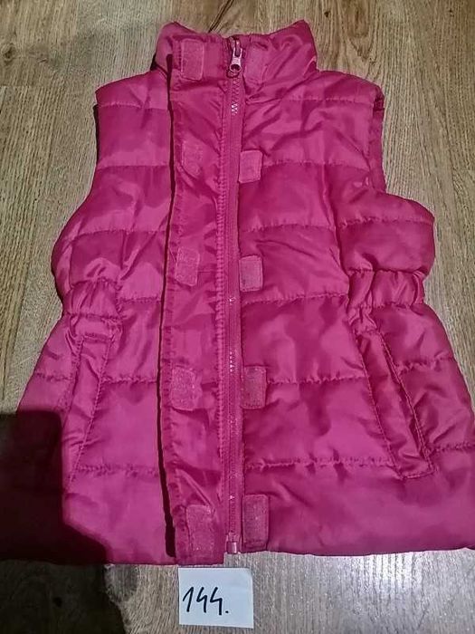 Różowy Bezrękawnik dla dziewczynki 104/110cm id. (144)