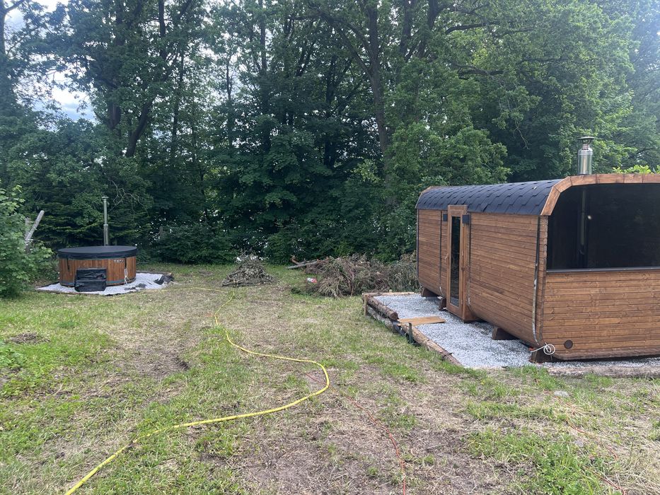 Domek 100 metrow od jeziora. Sauna, balia, jacuzzi