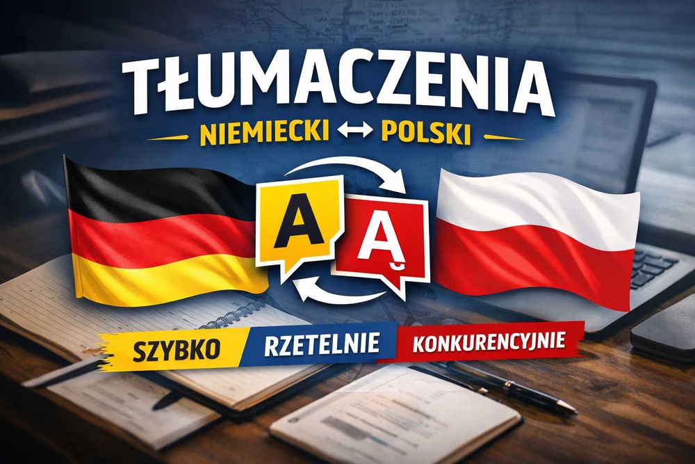 Tłumaczenia niemiecki ↔ polski | szybko, rzetelnie,tanio