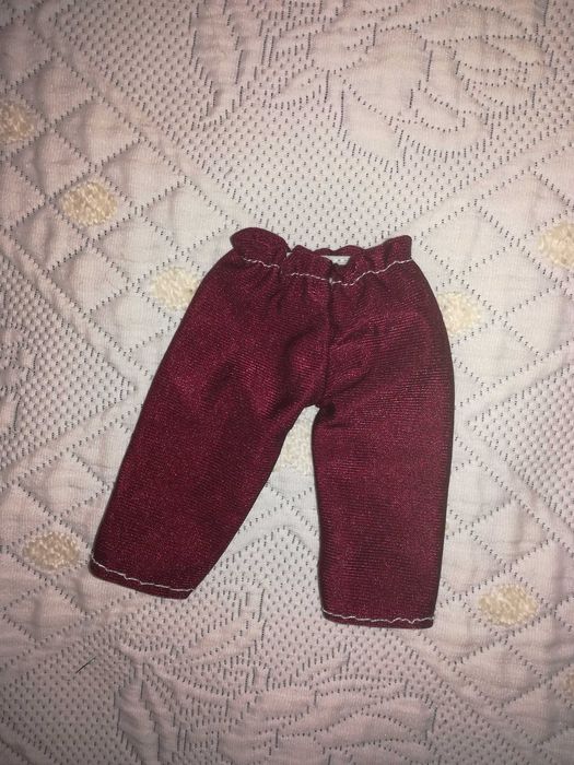 Bermudas Vermelho Escuro para Boneca