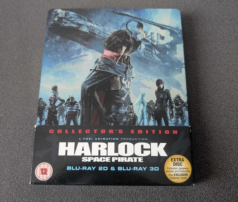 Harlock Space Pirate (Edycja kolekcjonerska w Steelbook) anime CGI Blu-Ray, DVD