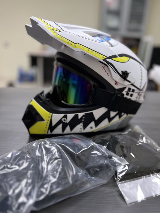 +3 Подарунки Мото Шлем Шолом FOX Мотокросс Квадроцикл S M L XL DOT