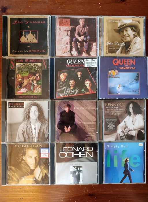 Vendo CD's Edições Anos 80 e 90 Rock, Pop, Electrónica, Jazz, Vintage