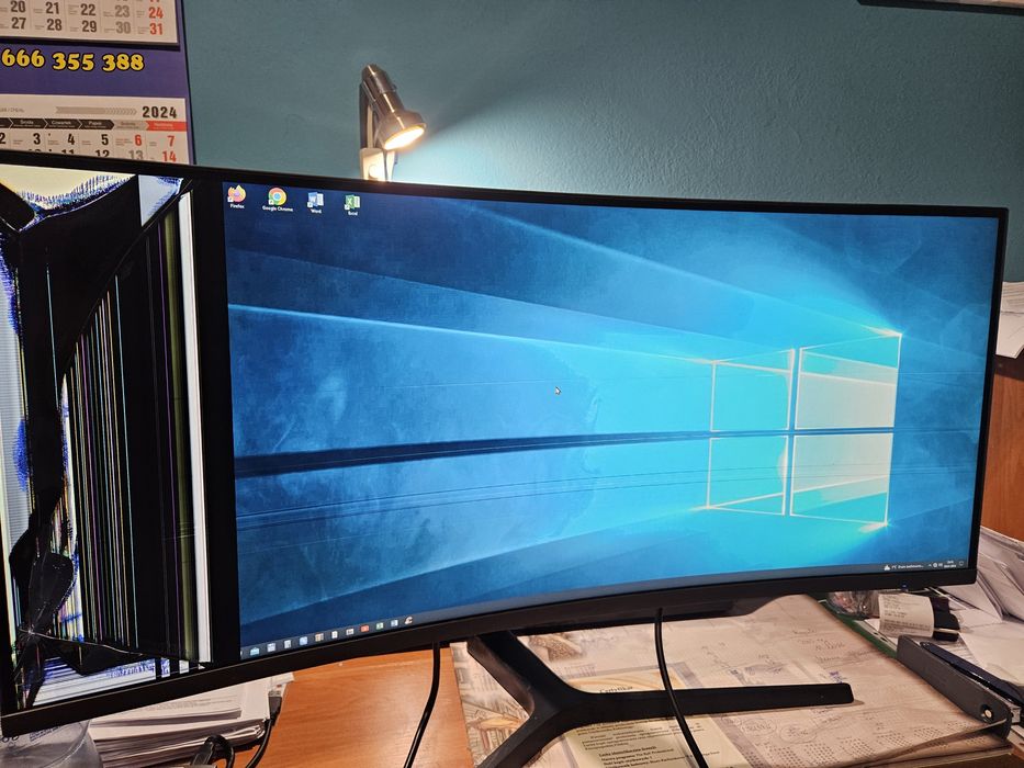 Monitor LED Samsung C34H890WJU 34 " 3440 x 1440 px VA - USZKODZONY!!!