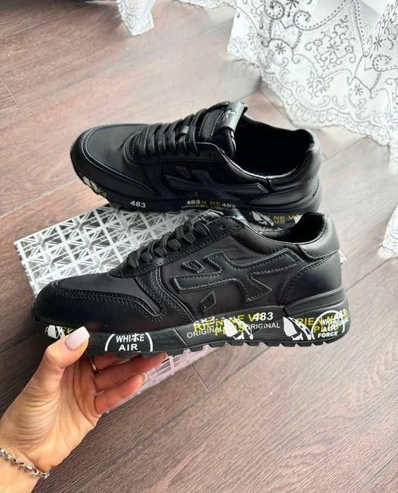 оригинал PREMIATA кроссовки новые мужские чорні кросівки