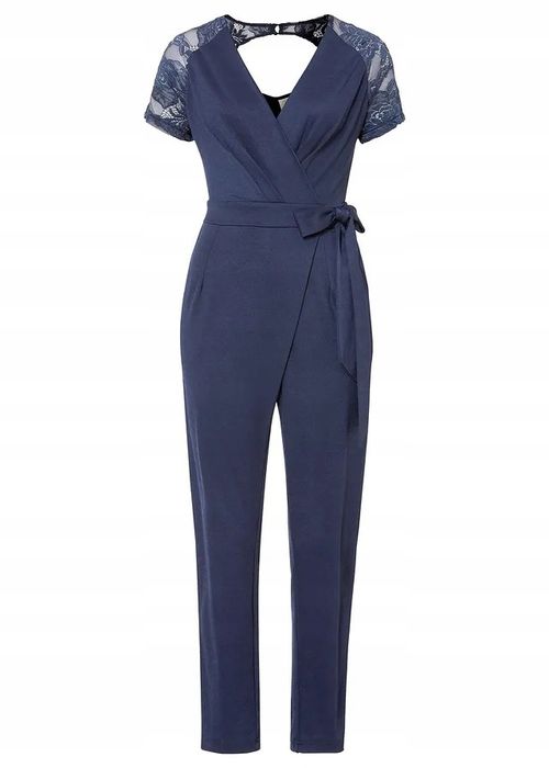 B.P.C kombinezon granatowy z koronką r.44/46