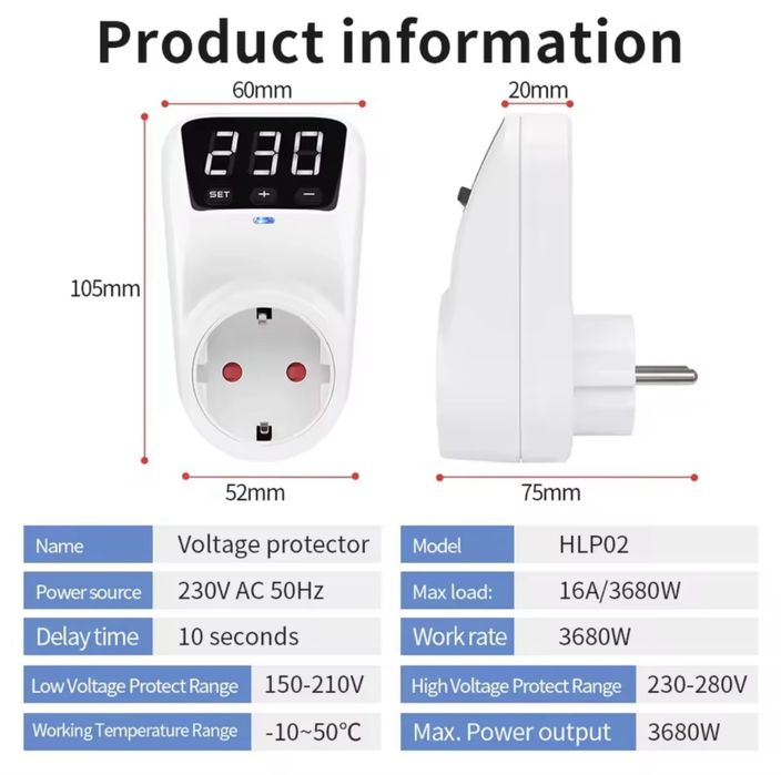 автомат захисту від сплесків напруги, захисне реле