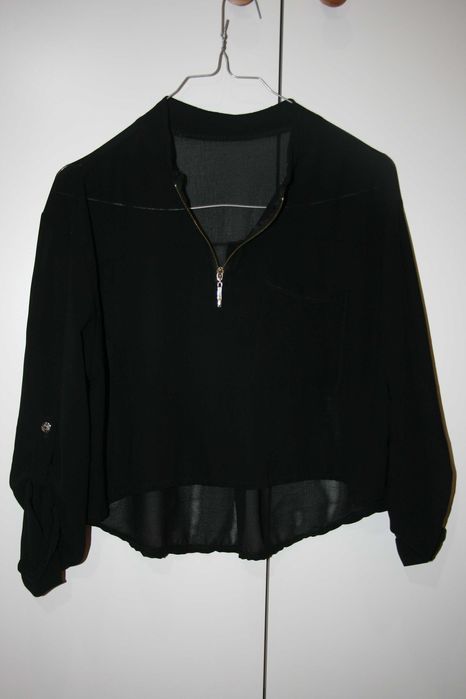 Camisa Preta Transparente