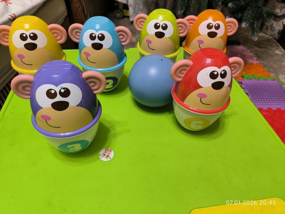 Дитячий боулінг chicco "Страйк мавпи"