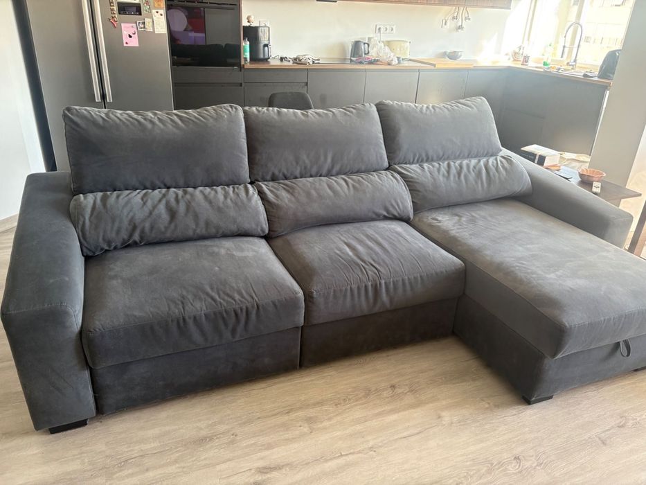 Sofá Chaise Longue Gato Preto