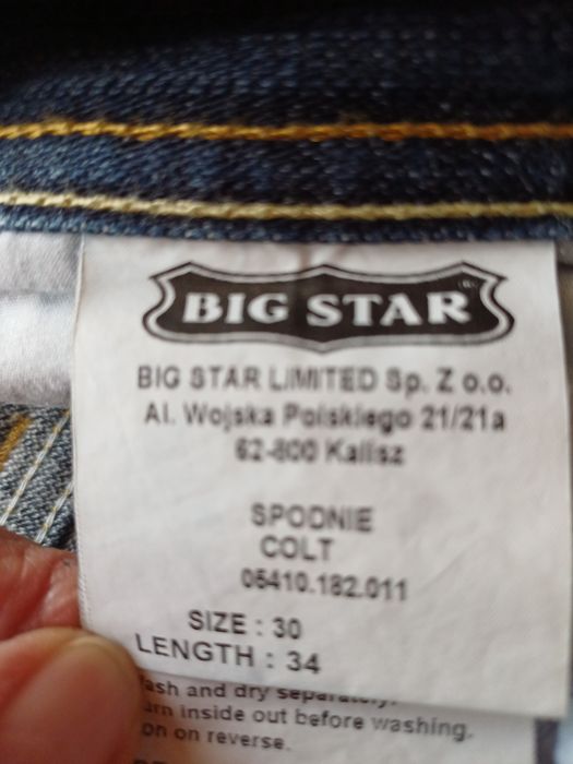 Dżinsy młodzieżowe. Big Star.