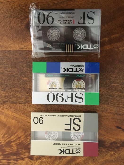Cassetes TDK SF-90 Japonesas seladas.
