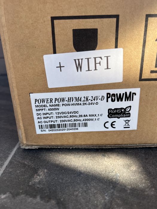 Инвертор гибридный PowMr 4,2/2,3kw 12/24v