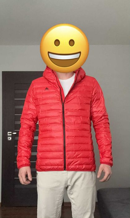 Kurtka Adidas Varilite roz. L Czerwona Stan bardzo dobry Wymiary opis