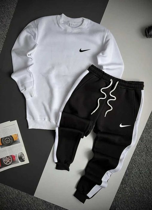 Спортивный костюм мужской Nike зимний на флисе кофта штаны найк