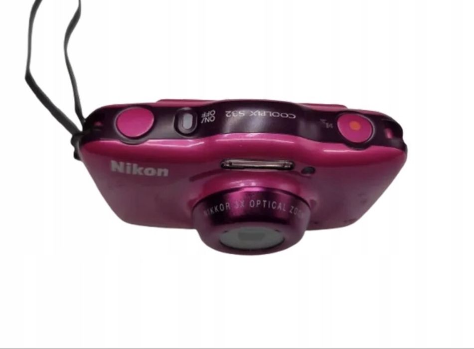 Aparat Cyfrowy Nikon Coolpix S32 rózowy digicam wodoodporny cyfrówka