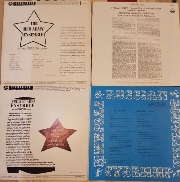 Discos vinil - Strauss, Stravinsky, Exercito Vermelho, entre outros