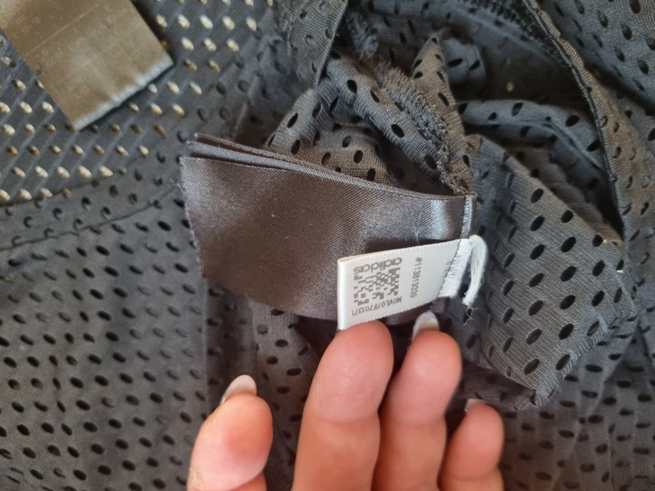 Koszulka damska Adidas czarna siatka