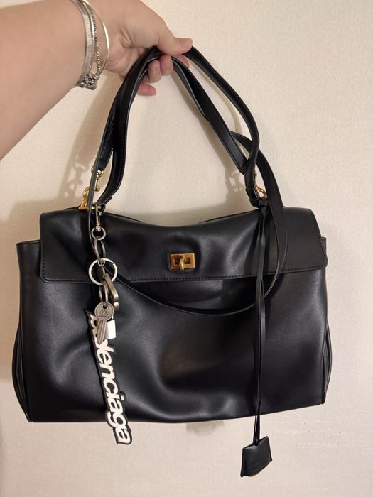 Сумка в стиле Balenciaga Rodeo 35cm натуральная кожа