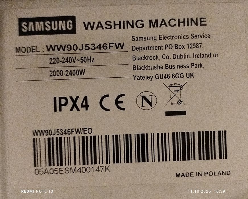 Pralka Samsung Eco bubble