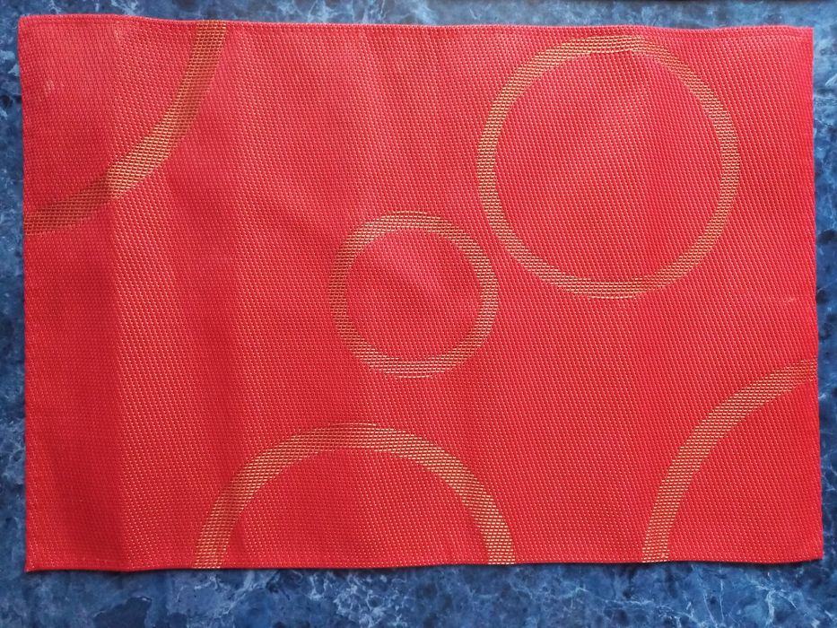 Сервировочный коврик салфетка красная 2 шт