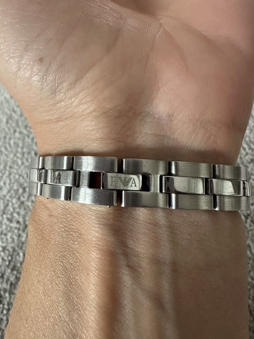 Relógio prateado Emporio Armani