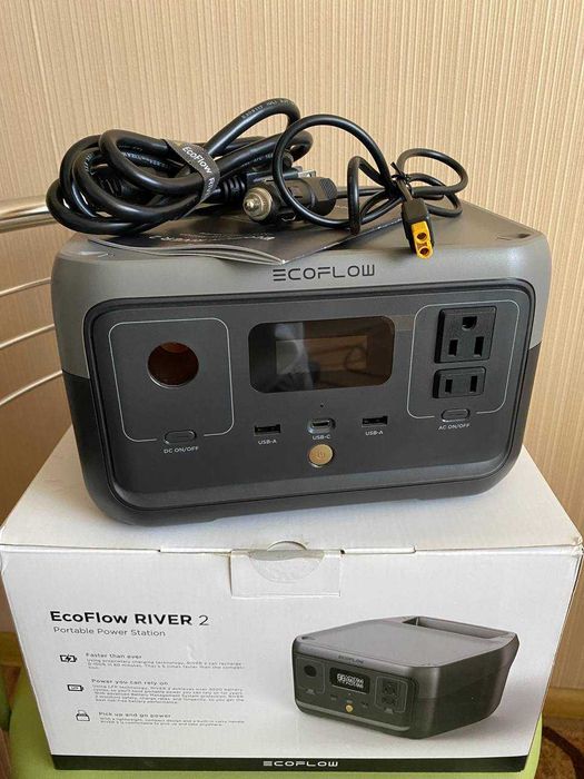 Зарядна станція Ecoflow River 2 (US) + перетворювач
