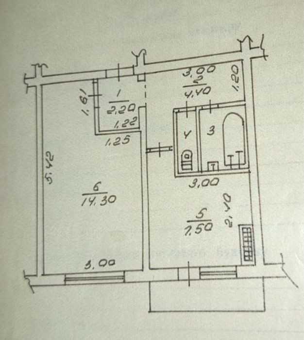 Продам однокімнатну квартиру Данилівка військове містечко.