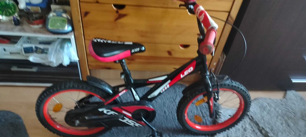 Rower dziecięcy czarny połysk Kross Leo 16"