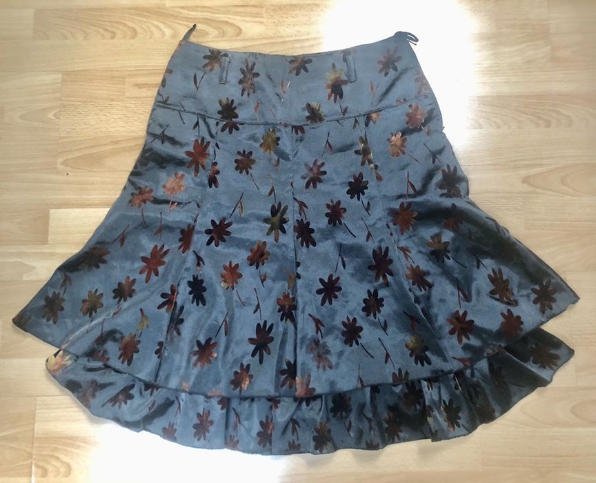 Spódnica z falbaną w jesienne liście. 14/xl
