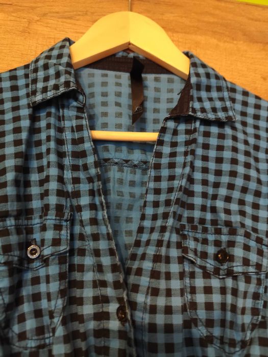 Świetna bluzka w kratę rozmiar XS