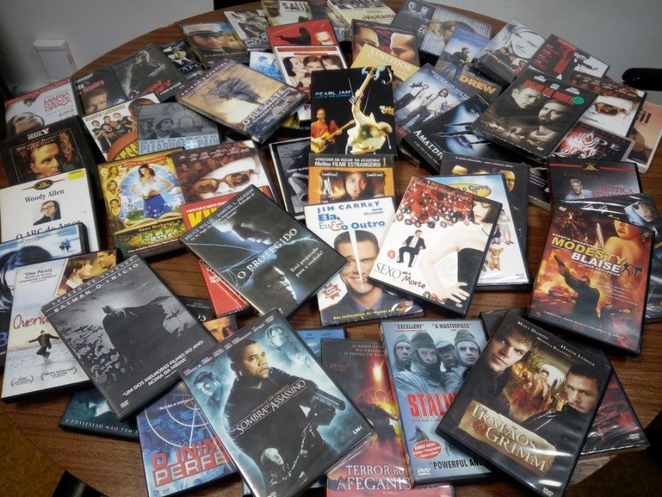 DVD novos de várias categorias.
