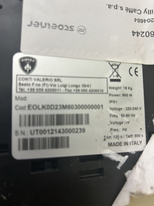 Кавомолка Eureka IPX-1 Olympus Kr E конічні жернова