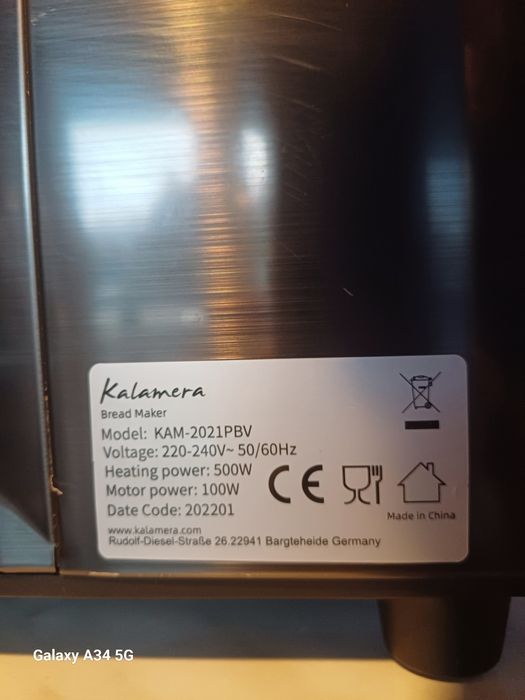 Kalamera piekarnik do ciasta chleba 18 programów