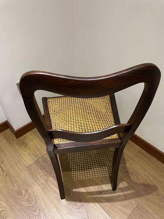 Cadeira antiga em Pau Santo estilo Romântico
