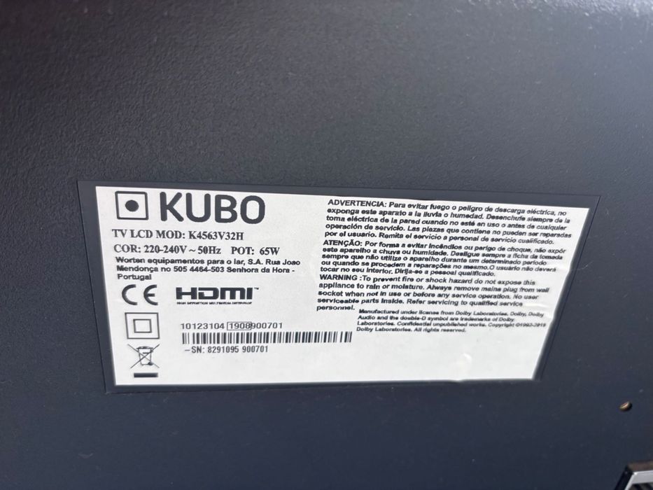 Tv Kubo 32 polegadas