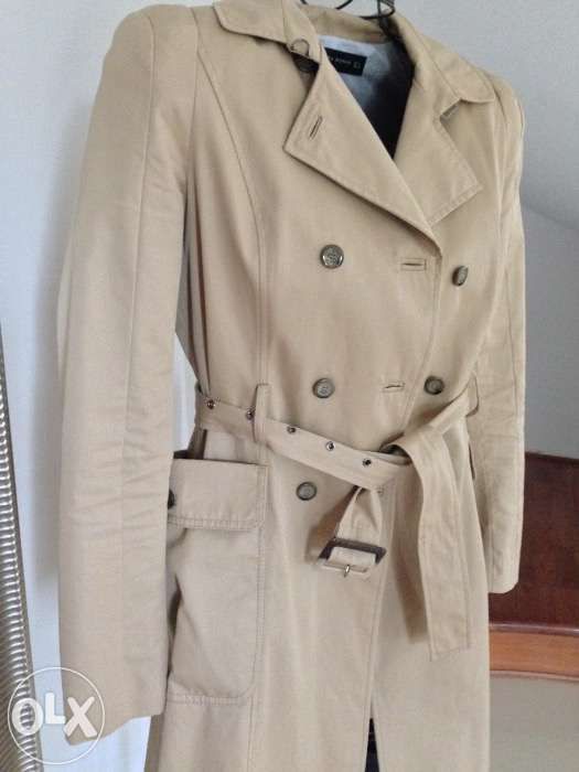 Zara Woman TRENCZ beż płaszcz CAMEL M